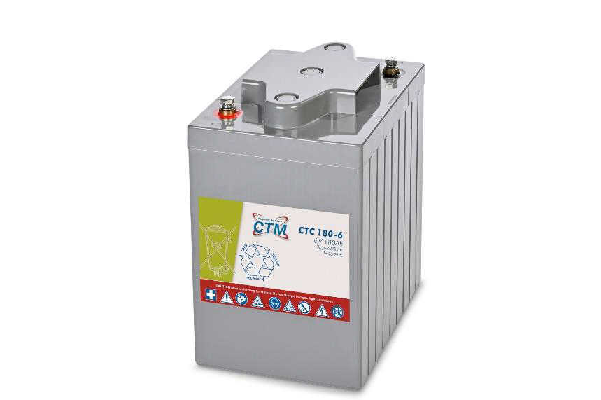 CTM CTC 180-6 Gel Batterie | M8 Innengewinde | 180 Ah - 6 Volt