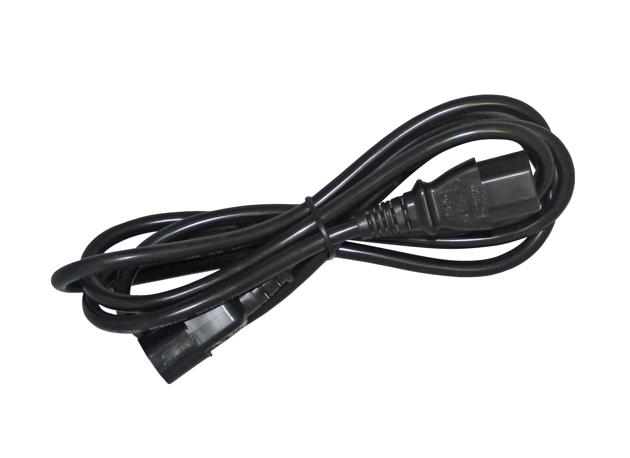 2er Pack Kaltgeräteverlängerung, Netzkabel, Verlängerung, 1,8 m, schwarz