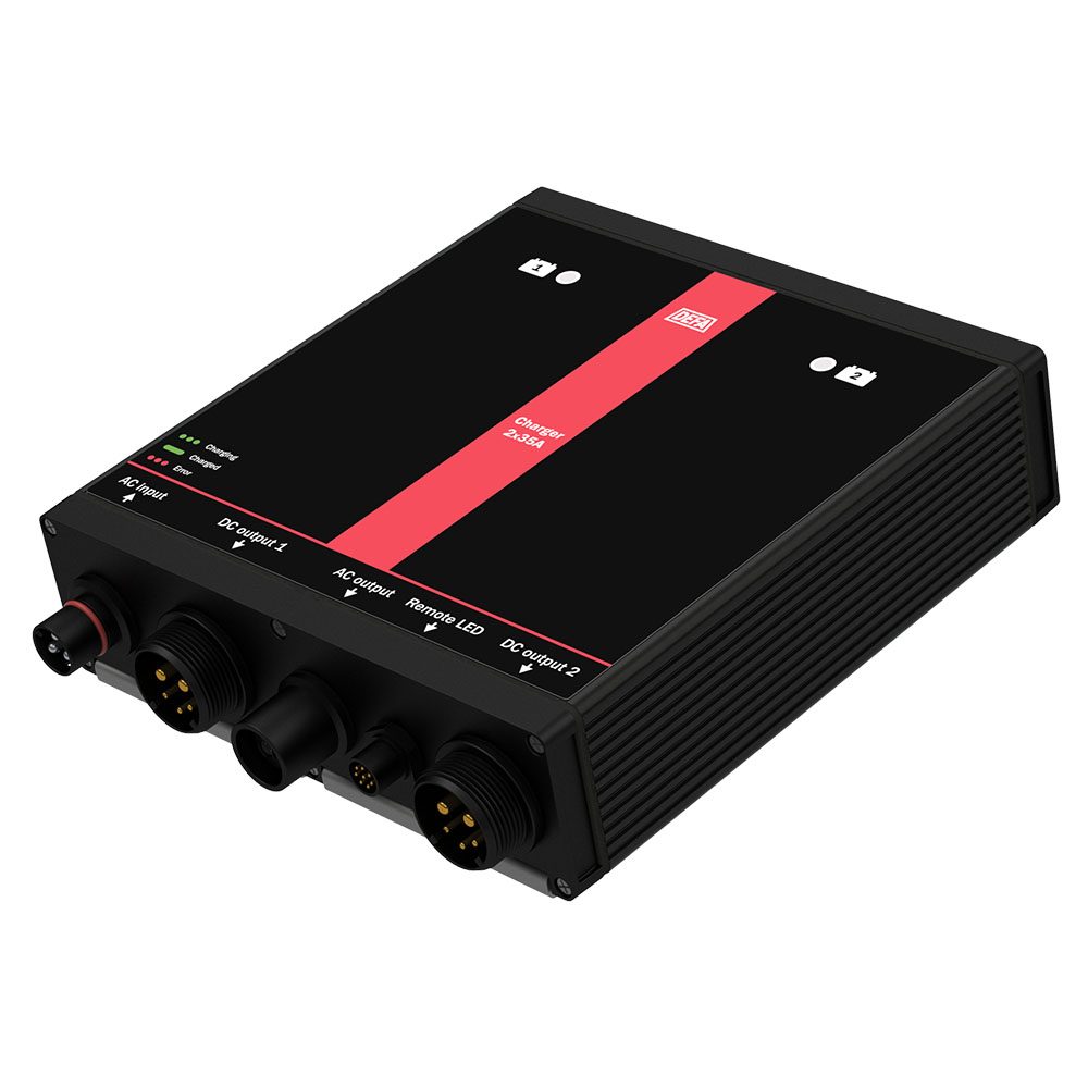 DEFA MultiCharger 2 x 35 A Batterieladegerät Switchmode Technologie
