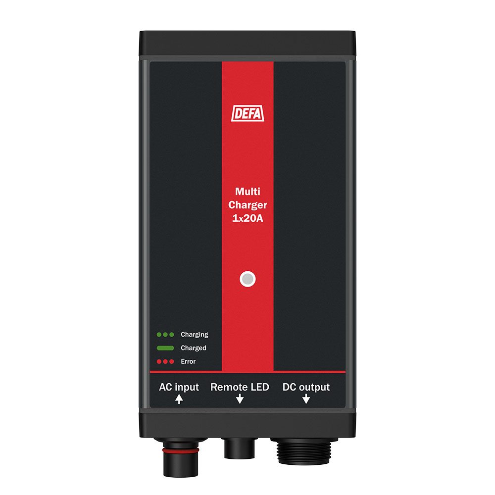 DEFA MultiCharger 1 x 20 A Batterieladegerät Switchmode Technologie