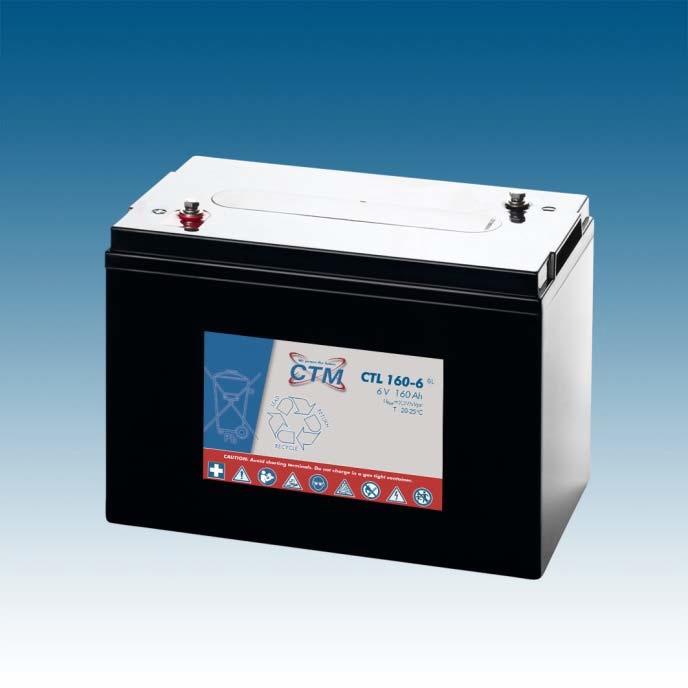 CTM CTL 160-6 Long Life AGM Blei Batterie | 160 Ah - 6 Volt