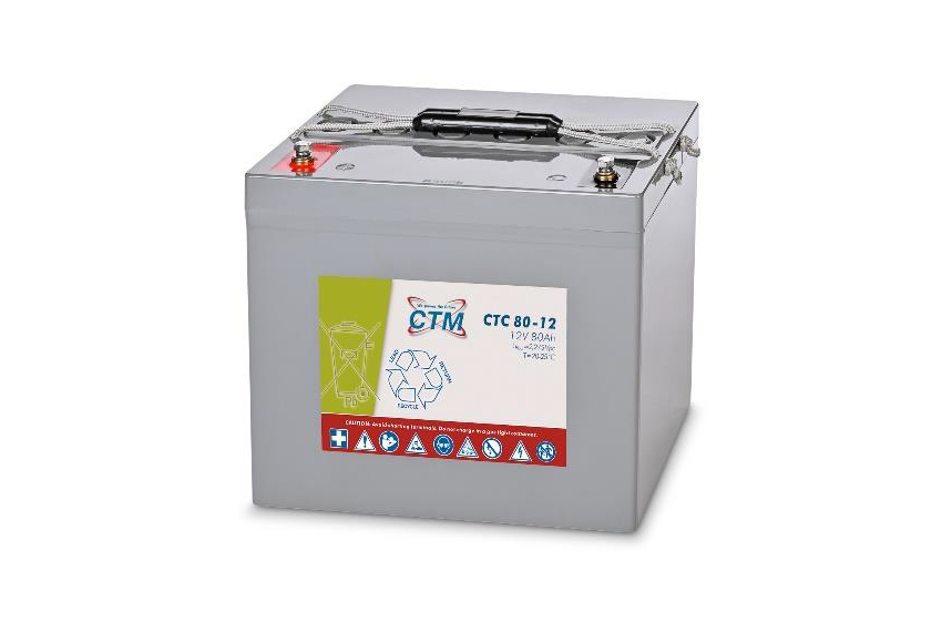 CTM CTC 80-12 EV Gel Batterie | Konuspol | 80 Ah - 12 Volt