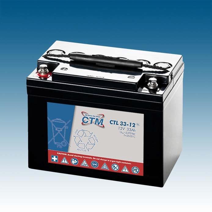 CTM CTL 33-12 Long Life AGM Blei Batterie | 33 Ah - 12 Volt