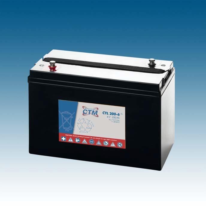CTM CTL 200-6 Long Life AGM Blei Batterie | 200 Ah - 6 Volt