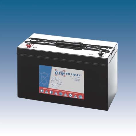 CTM CTL 110-12 Long Life AGM Blei Batterie | 110 Ah - 12 Volt