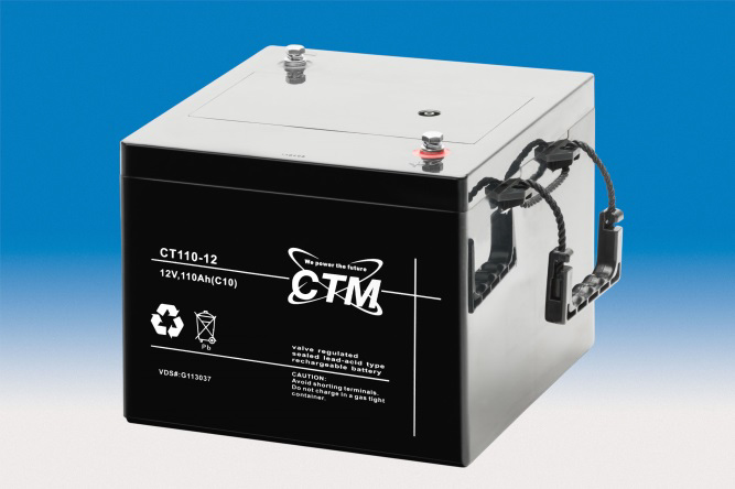 CTM CT 110-12 VdS AGM Blei Batterie | 110 Ah - 12 V