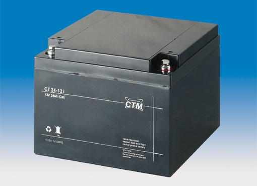 CTM CT 24-12 VdS AGM Blei Batterie | 24 Ah - 12 V