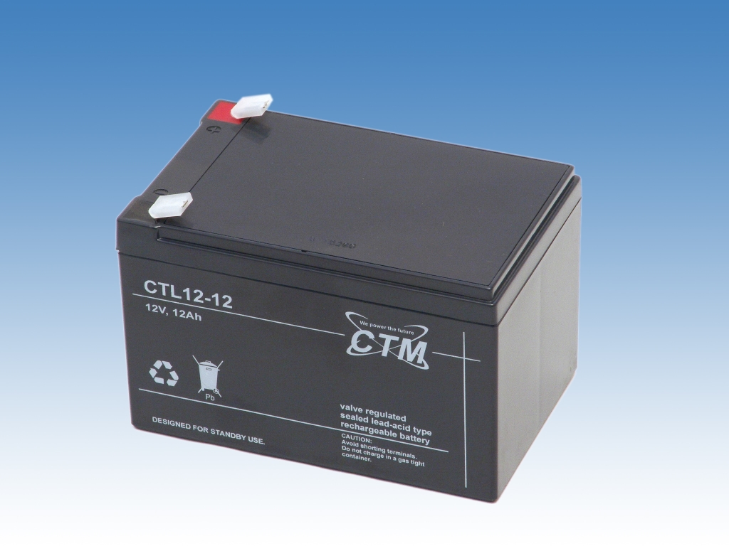CTM CTL 12-12 Long Life AGM Blei Batterie | 12 Ah - 12 Volt