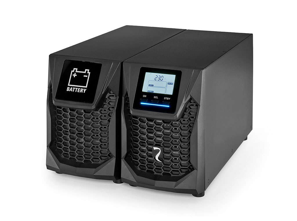 Riello Sentinel Pro2 SP2 1000 ER | Online-Doppelwandler-USV 1000 VA / 1000 W | ohne interne Batterien